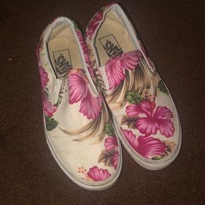 Floral vans size 7